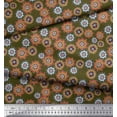 thumbnail image 2 of Soimoi Polyester Crepe Fabric Flower Artistic Decor Fabric Printed Yard 52 Inch Wide, 2 of 3