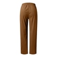 thumbnail image 5 of Corduroy Pants Women 2026 Spring Fall Elastic Waist Straight Leg Casual Loose Lounge Pants with Pockets, 5 of 5