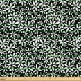 thumbnail image 2 of Ambesonne Fashion Fabric by the Yard Upholstery, Abstract Floral Monochrome, 3 Yards, Charcoal Grey and Off White, 2 of 5