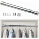 thumbnail image 1 of 26-27 Extendable Stainless Steel Wardrobe Rod 51cm to 80cm Adjustable Telescopic Curtain Rod Anti-Corrosion Extendable Wardrobe Tube for Wardrobe Bath, 1 of 5