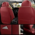 thumbnail image 3 of Red Rain 13pcs Car Seat Covers Leather Seat Cover for Cars SUV Truck Automotive Interior (R-Red+White), 3 of 6