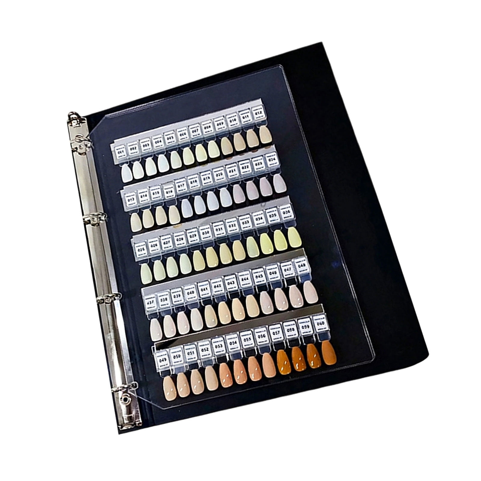 Organized Nails Swatches Book Systems for Professional and Enthusiasts Including Numbered Tips