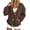 Coffee, variant on Womens Sweatshirt Fall Trendy Casual V-Neck Long Sleeve Button Front Cardigan Winter Loose Coat with Pockets