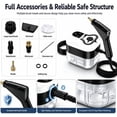 thumbnail image 4 of 2026 New Portable Handheld Steam Cleaner 2500W Powerful Steam Cleaner 6 Speed Adjustable 1200ml Tank Household Steamer for Kitchen Bathroom Car Furniture,Beige, 4 of 7