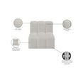 thumbnail image 2 of Meridian Furniture Arc Cream Vegan Leather Straight Chair, 2 of 12