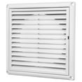 thumbnail image 2 of Rejilla de ventilación para pared y techo, mosquitera integrada para baño, oficina y hogar (blanca, 150 mm), 2 of 8
