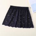thumbnail image 1 of Extenders Splitting Adjustable Lower Sweep Shirt Hem Women Slips False Layers Underskirt Lace Shirt Extender Layering Fake Top BLACK M, 1 of 1