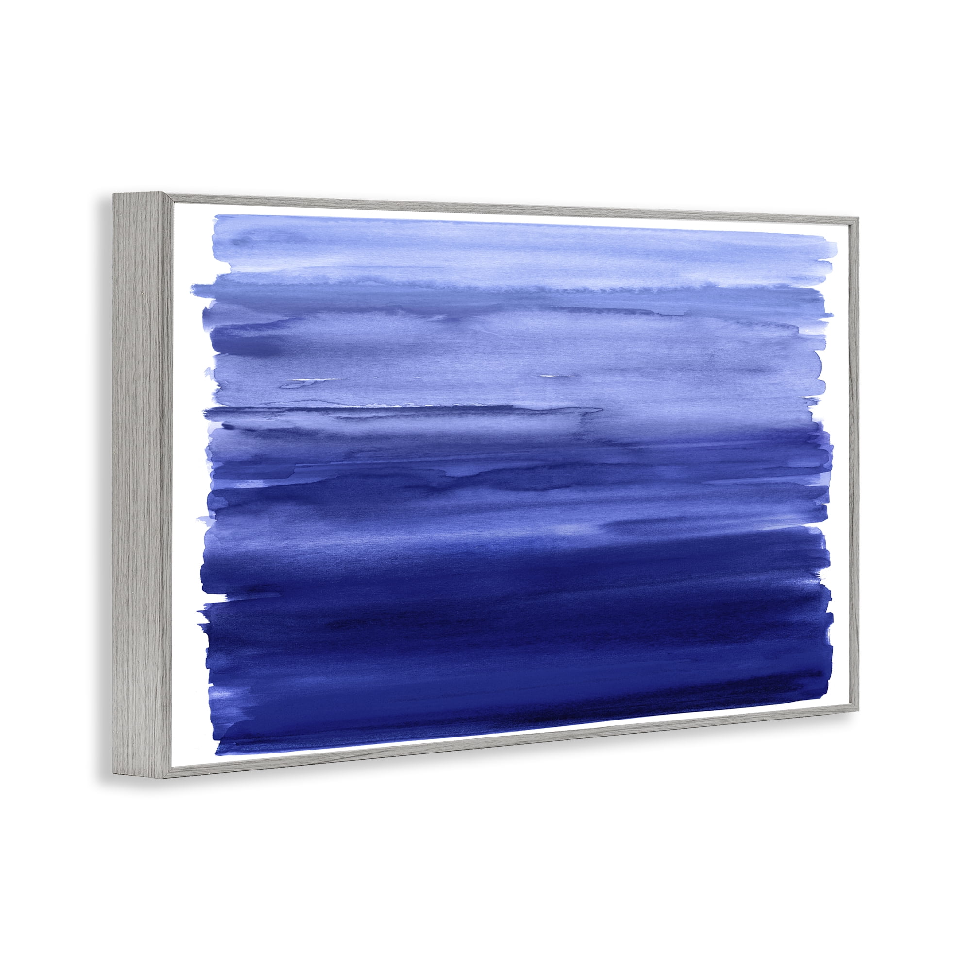 Stupell Industries Oceanic Ombre Blue Gray Framed Giclee Art, design by Allie Corbin