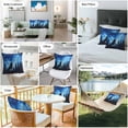 thumbnail image 6 of Forest Outdoor Pillow Covers Pack of 2 Wolf Stars Silhouette Night Blue Sky Waterproof Throw Pillow Covers Decorative Cushion Cases for Patio Garden Tent Balcony Couch 16x16 inch, 6 of 8