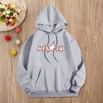 thumbnail image 2 of Letter Print Unisex Hoodie Lets Trip Long Sleeve Casual Fall Streetwear Sweatshirt Crewneck Loose Fit Pullover Tops, 2 of 4