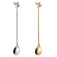 thumbnail image 3 of 6pcs Tea Spoons Long Handle Stainless Handle Tea Spoon; Steel Ice Cream Spoons Polished Stirring Coffee Scoop, Gold, 3 of 8