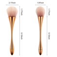 thumbnail image 2 of 2 Pieces Large Powder Brushes, Soft Fluffy Makeup Brushes (rose Gold), 2 of 5