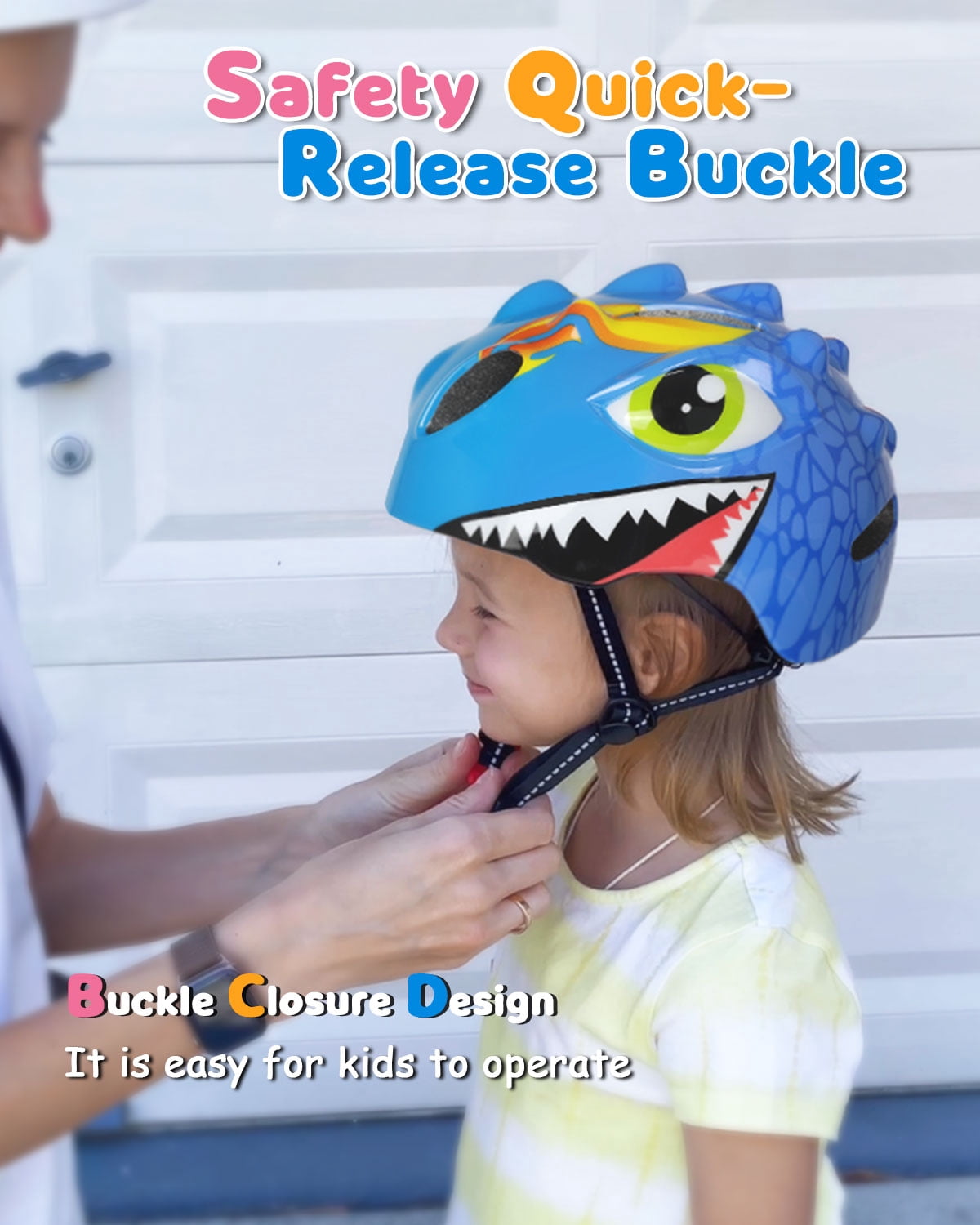 VICTGOAL Kids Bike Helmet Lightweight 3D Safety Helmet for Boys & Girls, Fits 50–54cm, for Cycling, Scooter, Skating