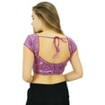 thumbnail image 5 of Net Dense Sequins Fabric Ready-Made Blouse Bollywood Choli Women Ethnic Crop Top, 5 of 5
