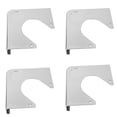 thumbnail image 5 of KAKOWELY 4pcs Billiard Table Corner Plate Billiard Pool Table Corner Pool Table Metal Corner,7.17"X7.17"X1.57", 5 of 5