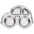 thumbnail image 2 of Assiette pour Aliments pour Enfants, Assiette pour Enfants en Acier Inoxydable 304 Compartimentée Assiette pour Aliments en Acier Inoxydable Performance Finement Réglée, 2 of 8