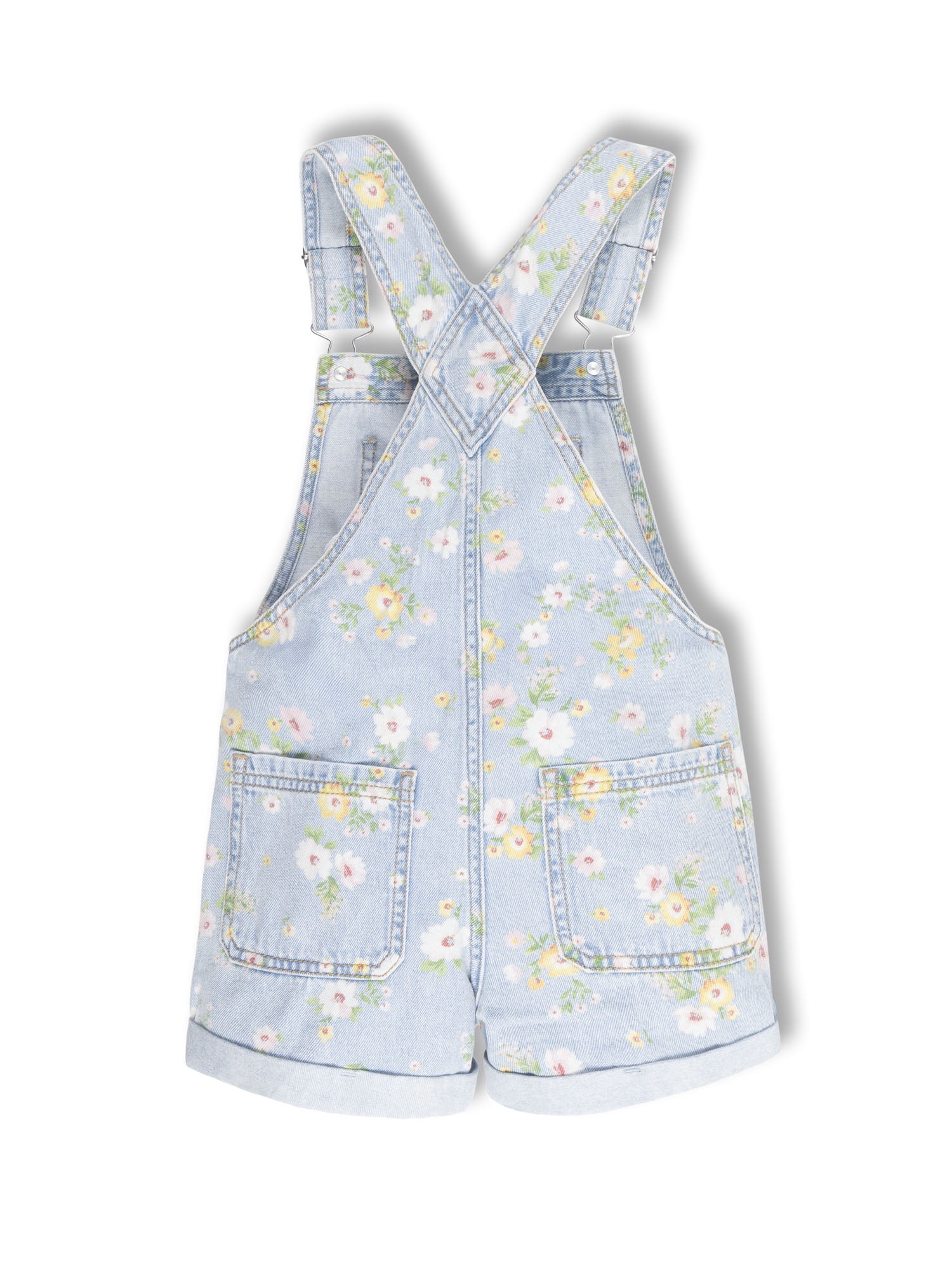 Wonder Nation Girls Denim Shortall, Sizes 4-18