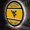 thumbnail image 4 of West Virginia Mountaineers 15" Round LED Lit Wall Sign, 4 of 4