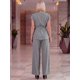thumbnail image 3 of Conjunto Elegante 2 Piezas Pantalon Wide Legs Blusa Cruzada Outfit para Mujer, 3 of 7