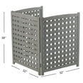 thumbnail image 4 of Funnil Wood Outdoor Air Conditioner Fence Screen 32" W x 38" H, 3 Panel Outside Privacy Fence, Gray, 4 of 7