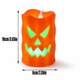 thumbnail image 3 of Dmlowu Halloween Pumpkin Flameless Candle Lamp, Small Pumpkin Lights for Indoor Tabletop Mantel Window, Halloween Decoration for Home Room Party, 3 of 5