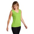 thumbnail image 4 of Sport-Tek Sleeveless V-Neck Tee (LST352) Lime Shock, XL, 4 of 6