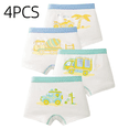 thumbnail image 2 of LYMAYTER Kids Comfort Cotton Briefs Breathable Elastic Waistband Daily Underwear 4PCS, 2 of 8