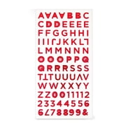 Hello Hobby Red Prism Foil Alphabet Stickers, 88 Count