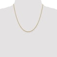 thumbnail image 2 of Leslie's Real 14kt Yellow Gold 1.40mm Diamond Cut Oval Link Chain; 20 inch; for Adults and Teens; for Women and Men, 2 of 5
