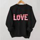 thumbnail image 1 of TaTaai Women's Valentine's Day Printed Sweatshirt, Long Sleeve Pullover Top, Round Neck Romantic Blouse, Cute Casual Wear Gift, 1 of 5