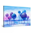 thumbnail image 1 of Startonight Canvas Wall Art Abstract - The Blue Trees from my Imagination Painting - Artwork Print for Bedroom 24" x 36"&nbsp;, 1 of 6