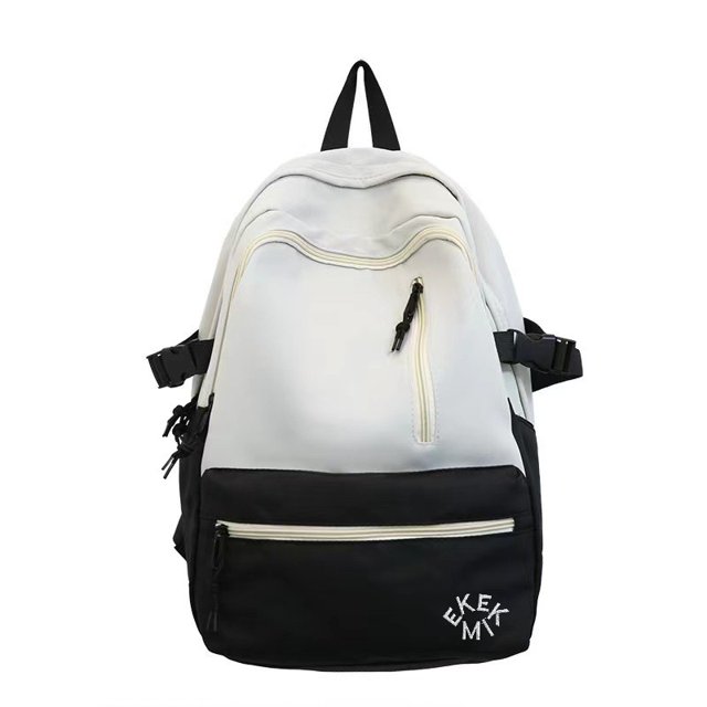 Nueva Mochila Para Estudiantes De Japón Y Corea Del Sur Bolsa De Viaje Bicolor De Gran Capacidad Gao Jiahui unisex