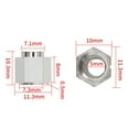 thumbnail image 2 of Graflsoa Stainless Steel Eccentric Nuts, 5mm Bore, V-Groove Compatible, 5-Piece Set, Silver Finish, 2 of 6