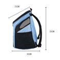 thumbnail image 2 of Goory Bag Adjustable Dog Carrier Backpack Double Zipper Pet Safety Front Carriers Hands-Free Hiking Storage Mesh Foldable Easy-Fit Red S, 2 of 3