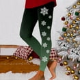 thumbnail image 2 of Pedort christmas leggings for women plus Christmas Leggings for Women - Comfy Festive Holiday Themed High and Mid Waisted Leggings AG,L, 2 of 5