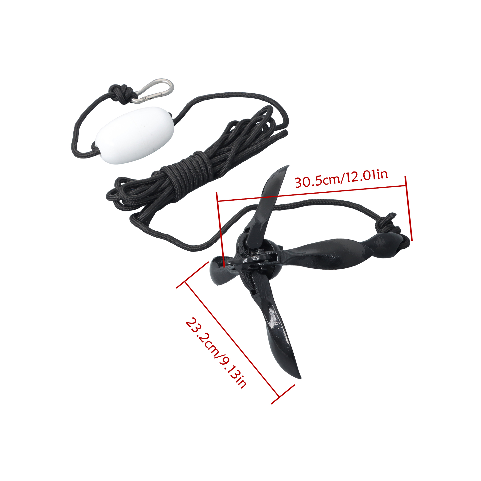 labwork Lounsweer 2 Pack Marine Kayak Anchor Kit Grapnel Anchor Kit Folding Grapnel Anchor Boat Anchor with Foldable Claw Kayak Fishing Accessories for Small Boats Kayak Canoes Motorboat Paddle