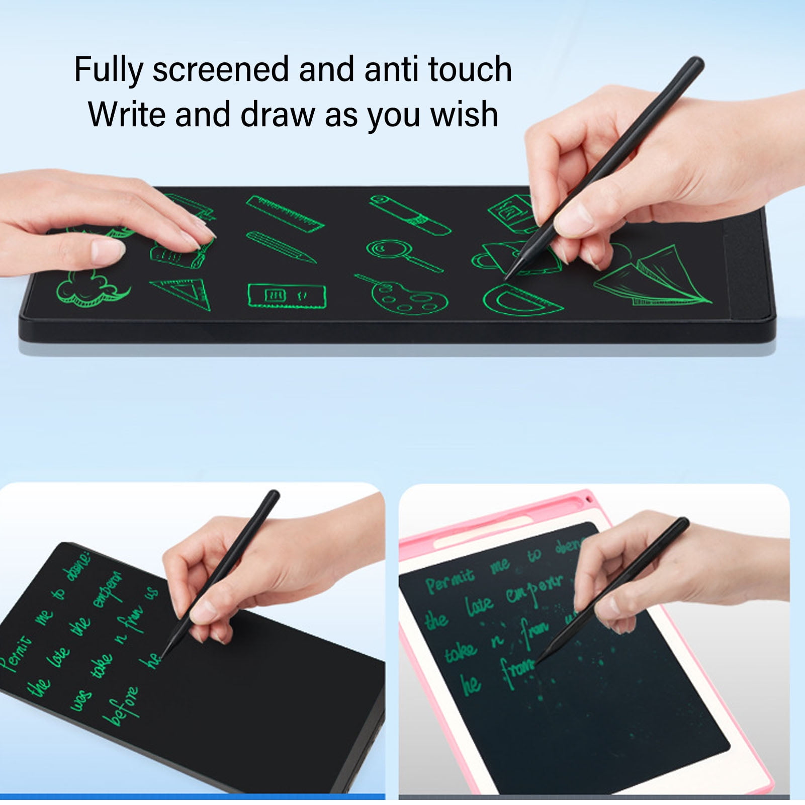 Electronic Notebook 6.5 Inch LCD Writing Tablet With Stylus - Reusable ...