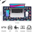 thumbnail image 5 of Long Mouse Pads for Desk,Colorful Dinosaurs Rockets Pattern Desk Mats on Top Of Desks, Desk Mouse Pad Extra Large with 3mm Non-Slip Base and Stitched Edge for Gaming,Office,Work,Home 31.5"x15.7", 5 of 6