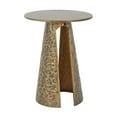 thumbnail image 2 of Christopher Knight Home Modern Luxury Metal Side Table, Hammered Texture, Sculptural Design, Copper-tone, 2 of 8