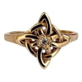thumbnail image 2 of JOYARIS Anillo Nudo De Bruja Celta En Oro 10k Fabricado A Medida Talla 3 AN-0000269, 2 of 4