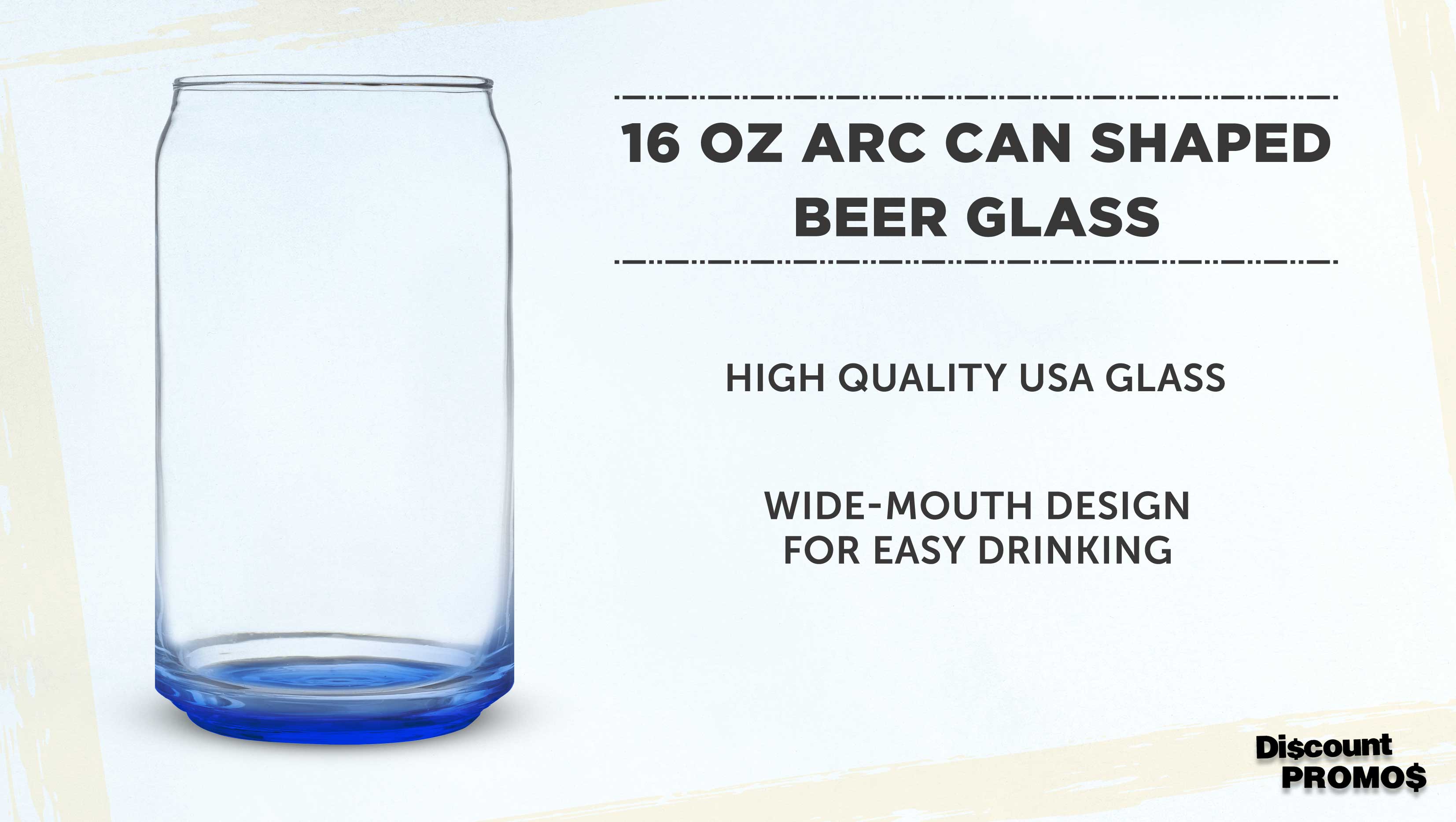 Beer Can Glass, Can Shaped Glass Cups 16 Oz, Glass Cups Set of