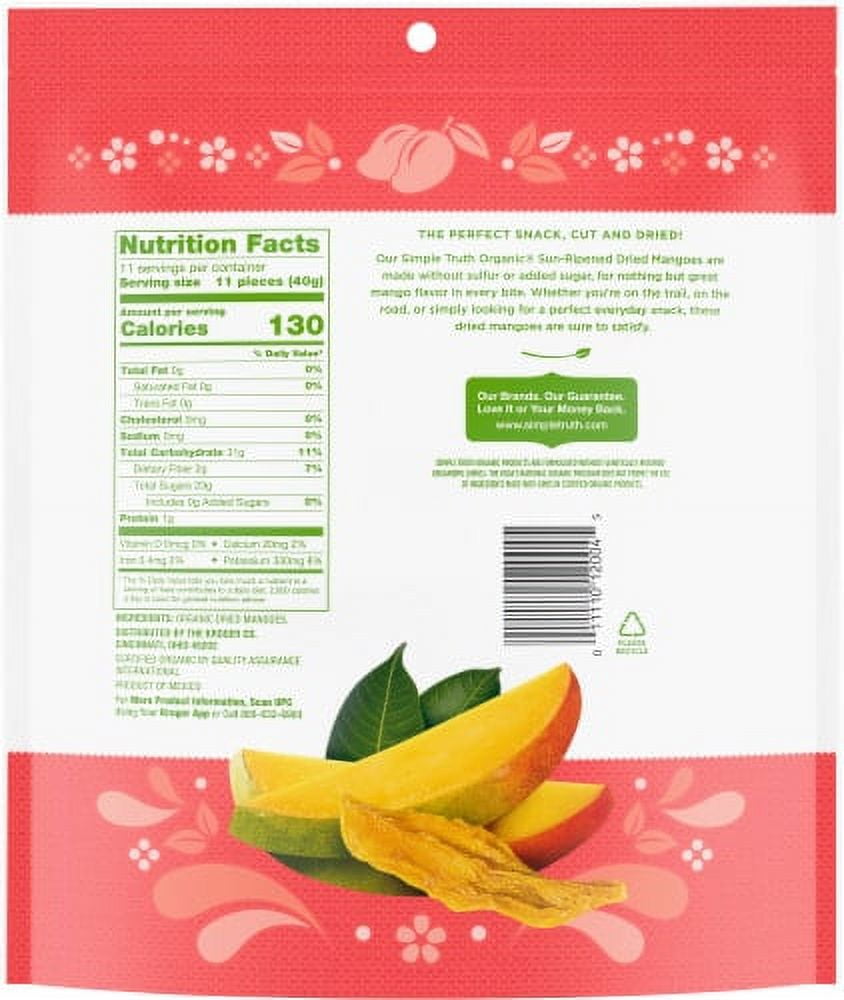 2X-Simple Truth Organic Sun Ripened Unsulfured Dried Mangoes - 16 oz