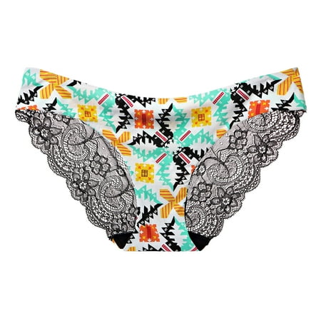 

Womens Panties Ladies Underwear Lace Hollow Out Seamless Low Waist Briefs