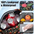 thumbnail image 3 of Lunch Bag Women Insulated Lunch Box Reusable Leakproof Large Spacious Cooler Tote for Women Men Adult with Bottle Holder and Side Pockets for Work Office Travel Picnic -08 Multi-Floral, 3 of 6