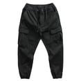 thumbnail image 7 of Hurxie Mens Cargo Pants Casual Joggers Hiking Pants Loose Straight Athletic Workout Sweatpants with Pockets Black,XL, 7 of 7