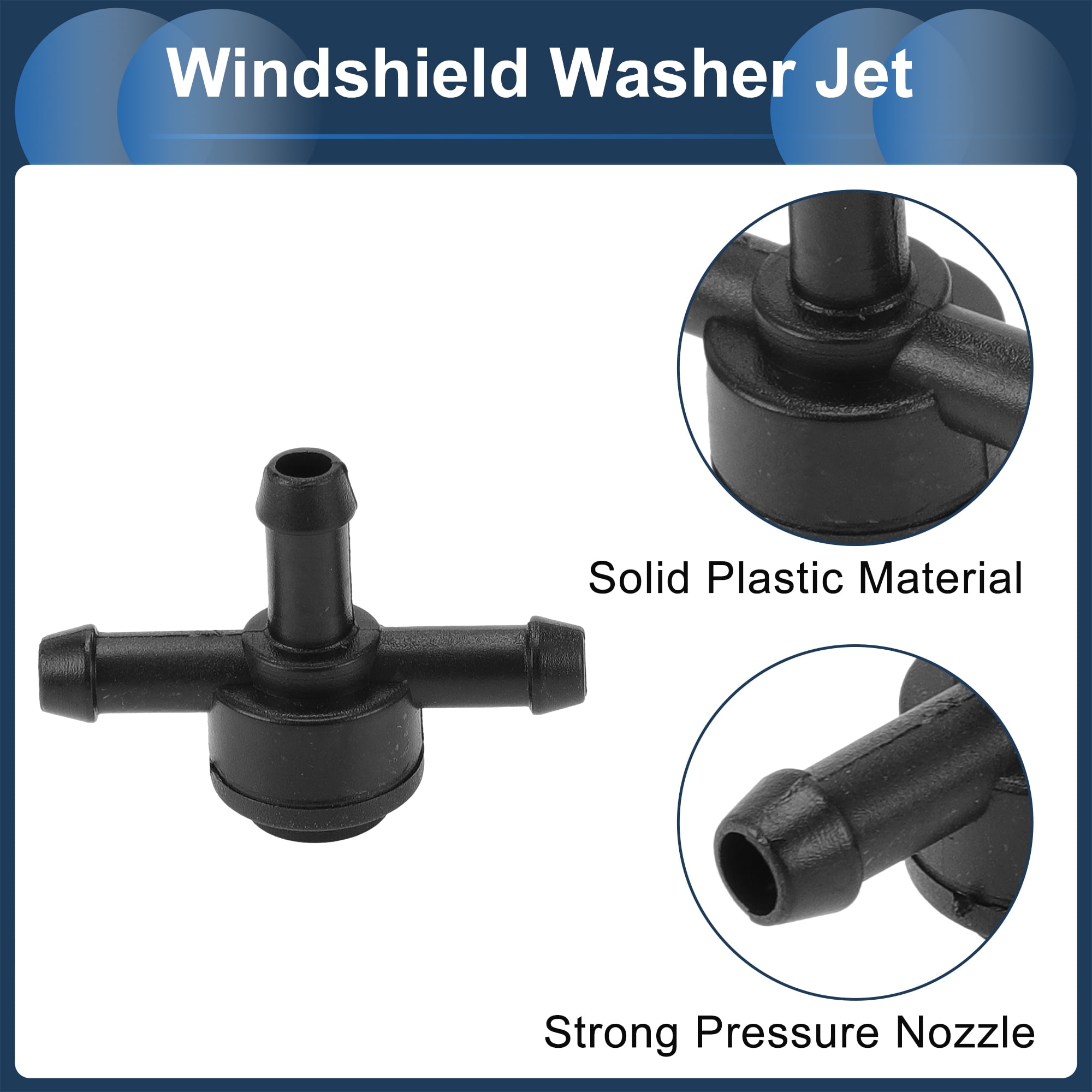 Unique Bargains Washer Nozzle with 1.2 Meter Fluid Hose for Volvo C30 Black