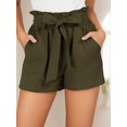 thumbnail image 5 of SANOPY Women Summer Casual Shorts with Pockets High Waist Bowknot Tie Chic Design Shorts, 5 of 6