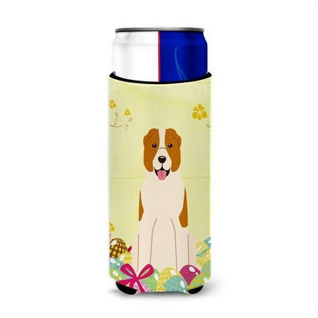 

Easter Eggs Central Asian Shepherd Dog Michelob Ultra Hugger for Slim Cans
