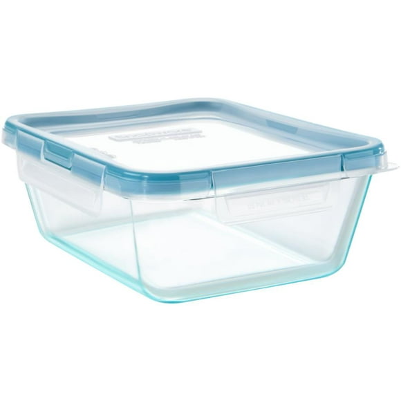 Rectangle Glass Storage Dish with Locking Lid - 8 Cup