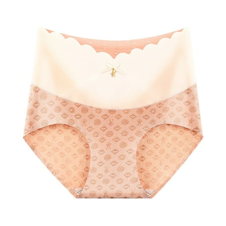Xiaoxatg Panties for Womens High Waist And Abdomen Sexy And Raise The ButtocksPure Brief Panties Silk Long Underwear Women